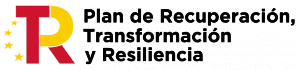Logo de plan de recuperación, transformación y resiliencia