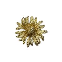 Broche Girasol Dorado Brillo