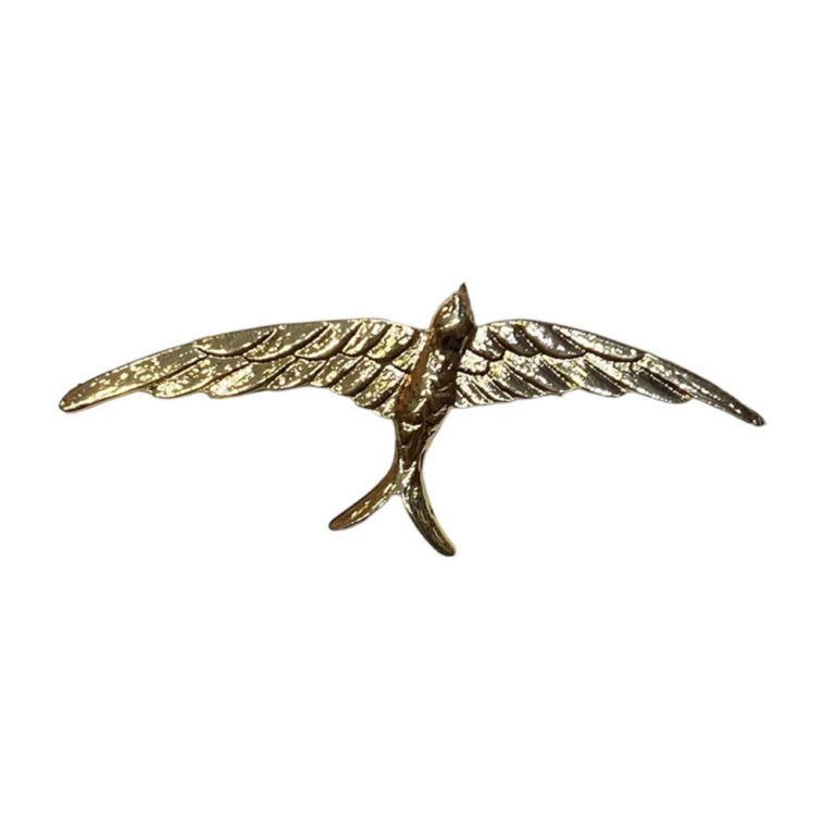 Broche Golondrina Dorado Brillo