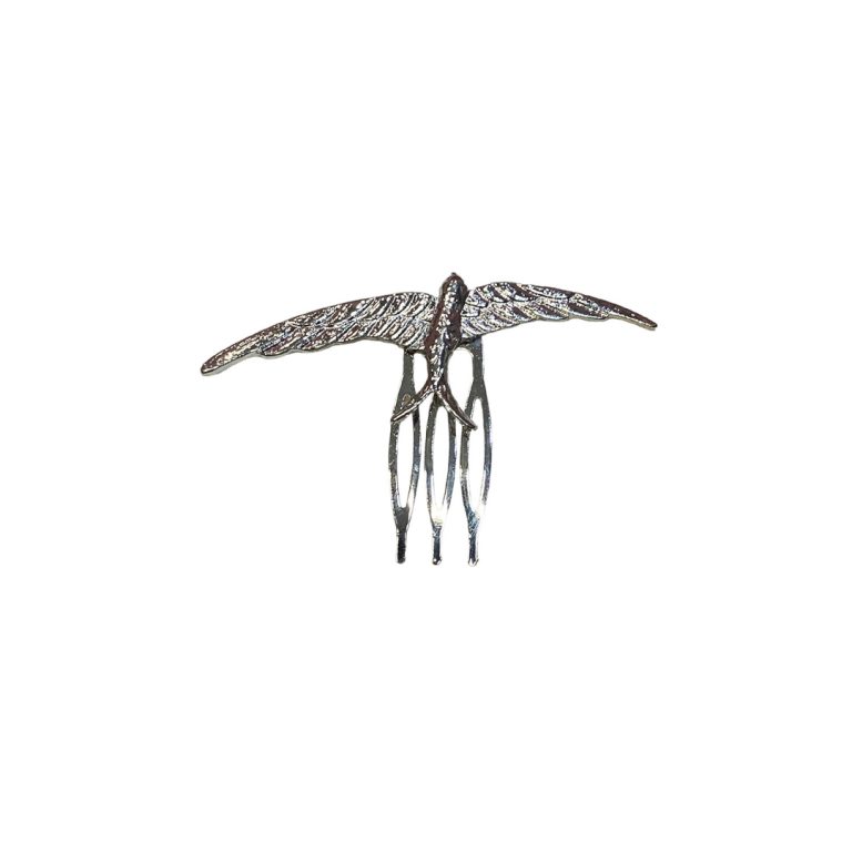 Peinecillo Golondrina Plateado Concha Vega