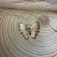 Broche Zoe Grande Dorado Brillo