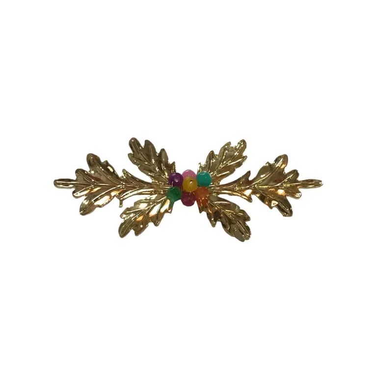 Broche Guirnalda dorado Brillo concha vega