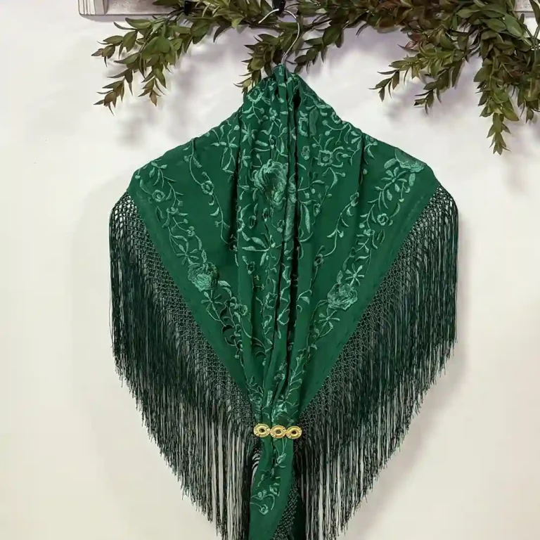 Mantoncillo Mod. Gasa al Tono - Verde Esmeralda