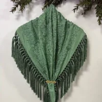 Mantoncillo Mod. Seda al Tono Angela - Verde jabonoso