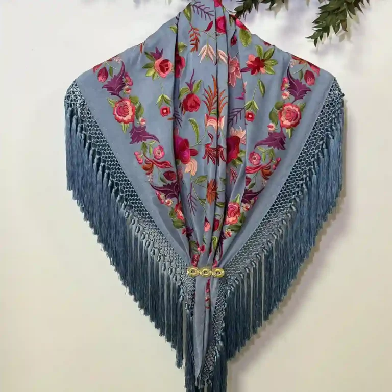Mantoncillo Mod. Geranio - Celeste