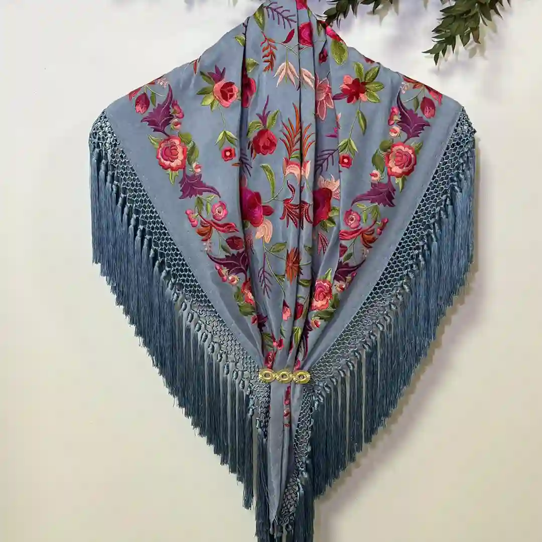 Mantoncillo Mod. Geranio - Celeste