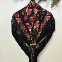 Mantoncillo Mod. Geranio - Negro