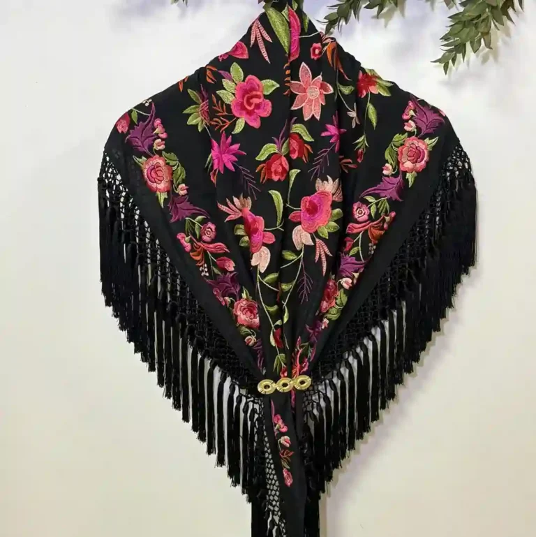 Mantoncillo Mod. Geranio - Negro