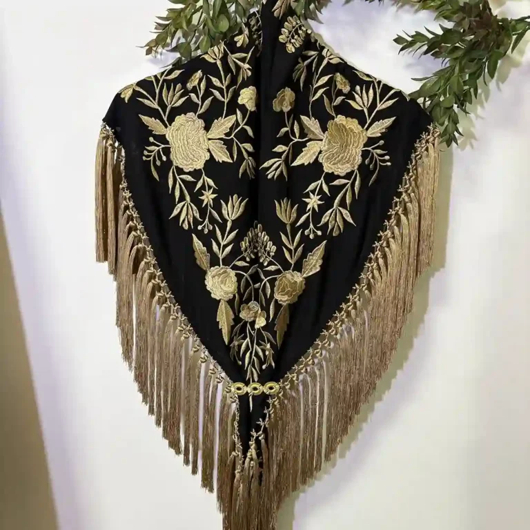 Mantoncillo Mod. Zafiro - Negro con Dorado
