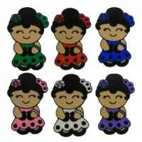 Broches Flamenquitas