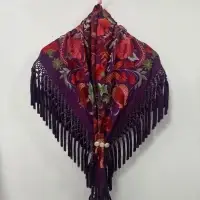 Mantoncillo Mod. Flor de Lis - Morado