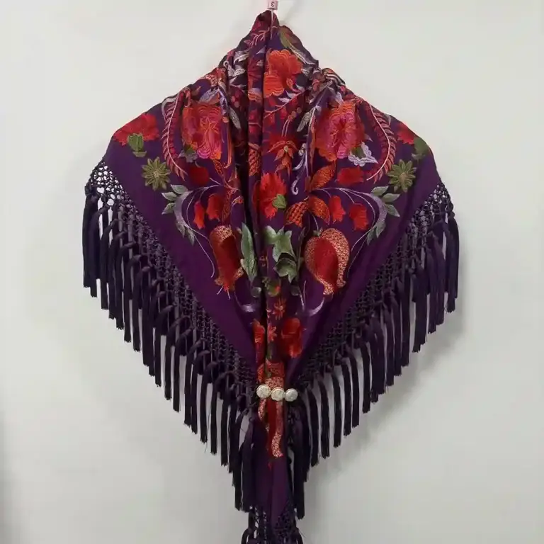 Mantoncillo Mod. Flor de Lis - Morado