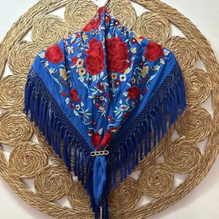 Mantoncillo Mod. Alegría - Azul Eléctrico