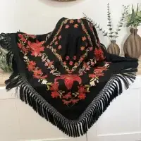 Mantón Mod. Libélula - Negro