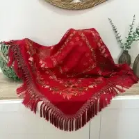 Mantón Mod. Libélula - Rojo