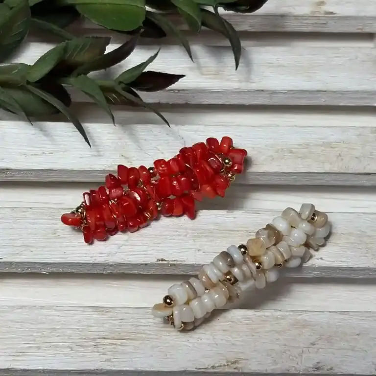 Broche Retorcido Coral