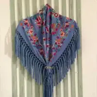 Mantoncillo Mod. Marisol - Azul Lavanda
